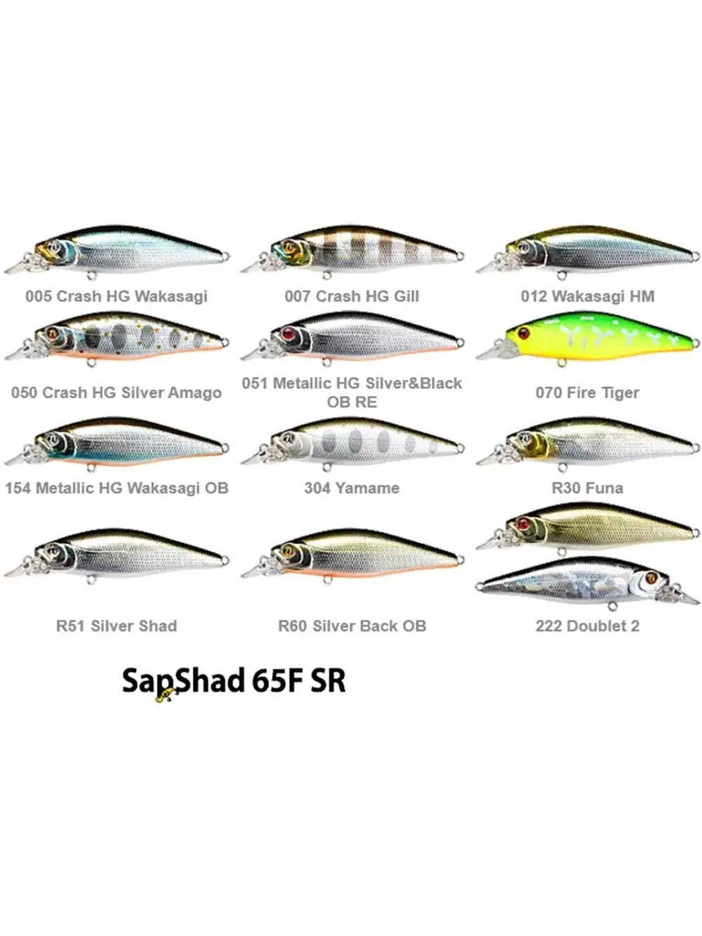 Воблер SapShad 65F-SR, 65мм, 6.25 гр., 0.4-0.7 м., цвет A63