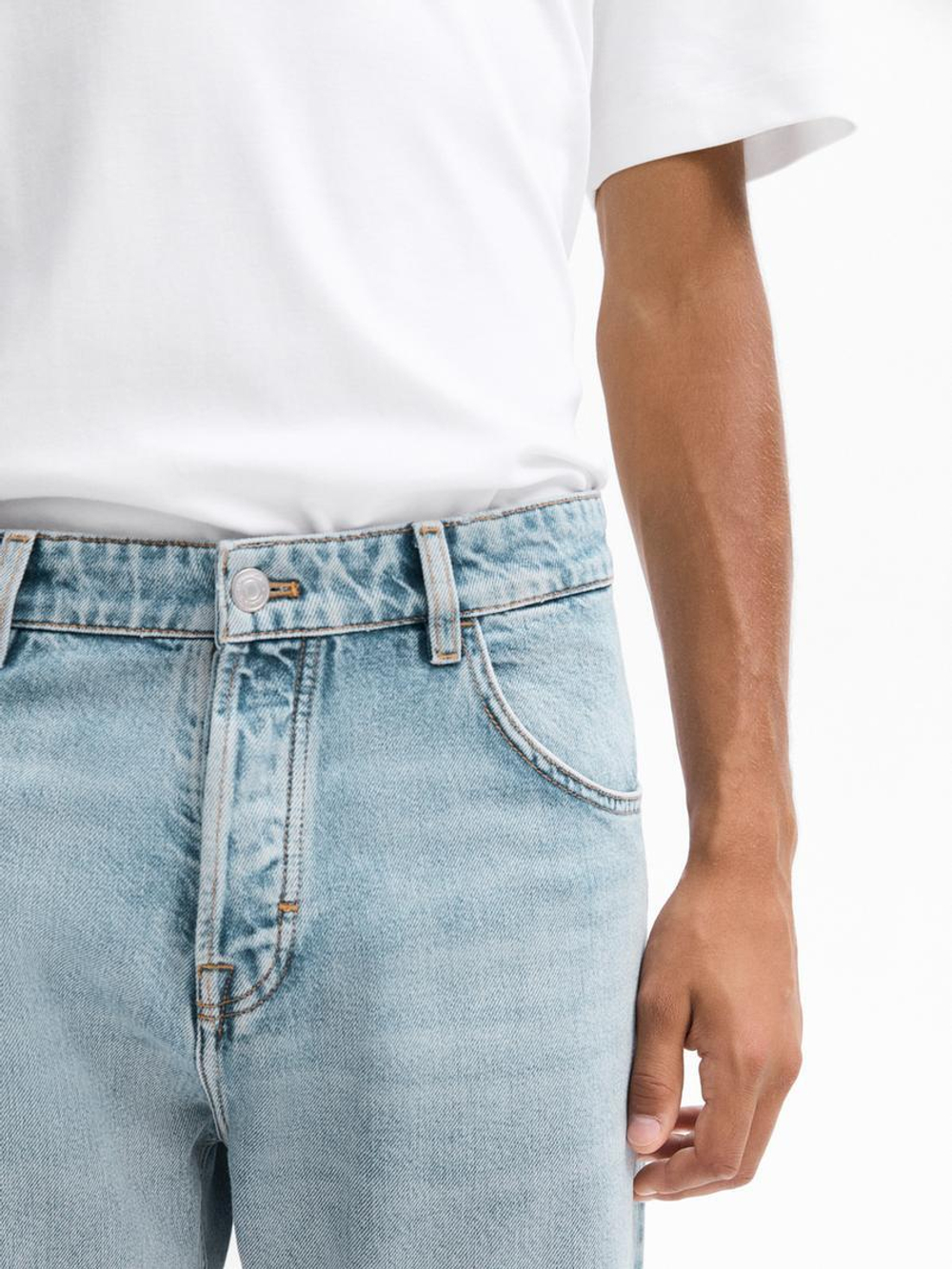 Massimo Dutti Плотные джинсы прямого кроя, индиго