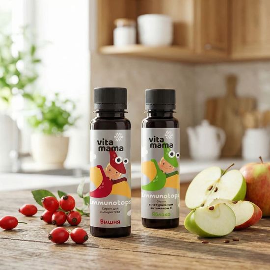Сироп с натуральным витамином С - Vitamama Immunotops