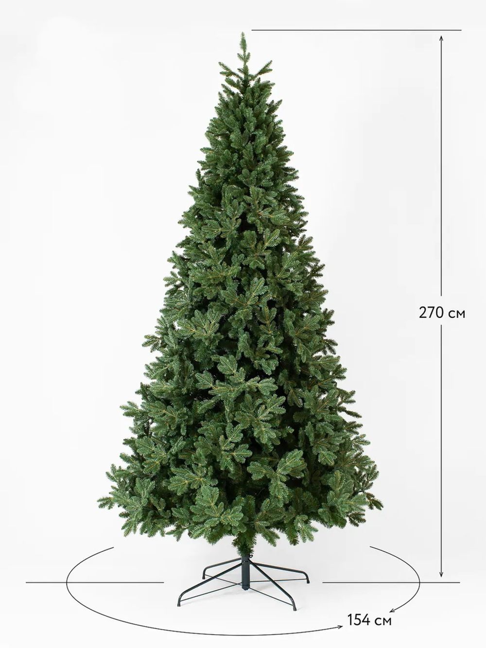 Искусственная ель «Барокко» (Литая+пвх) 3 м