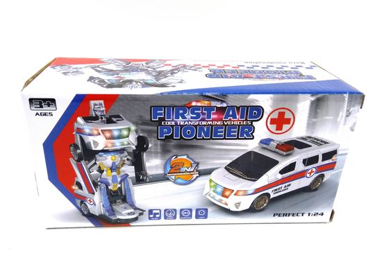 Музыкальная машина-трансформер 2в1 Скорая помощь