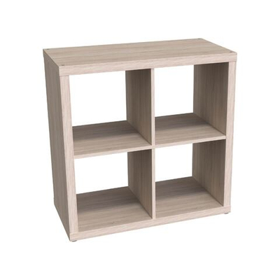 Стеллаж Фора 4 76х76х38см  (дуб белёный)