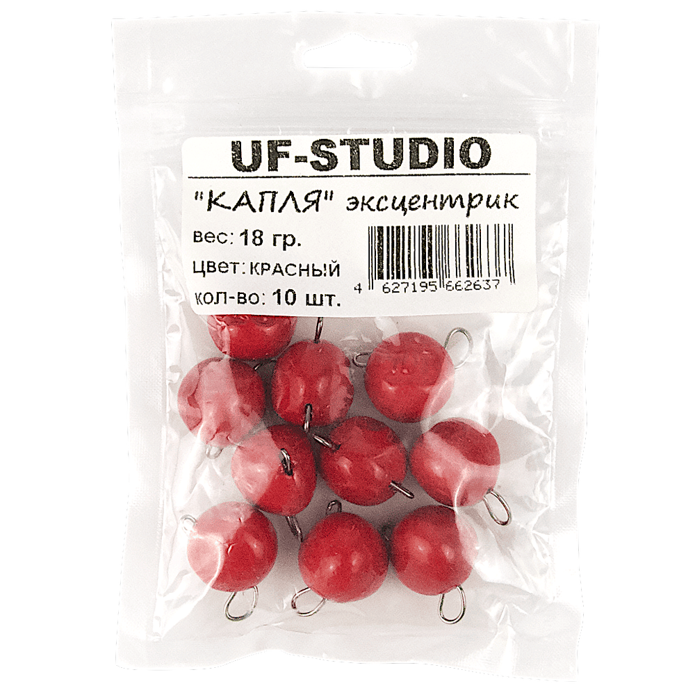 Груз Разборный Чебурашка UF Studio Капля-эксцентрик Красный -