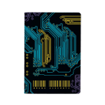 Тетрадь А5 40л. клетка "Микросхема" (BrunoVisconti)