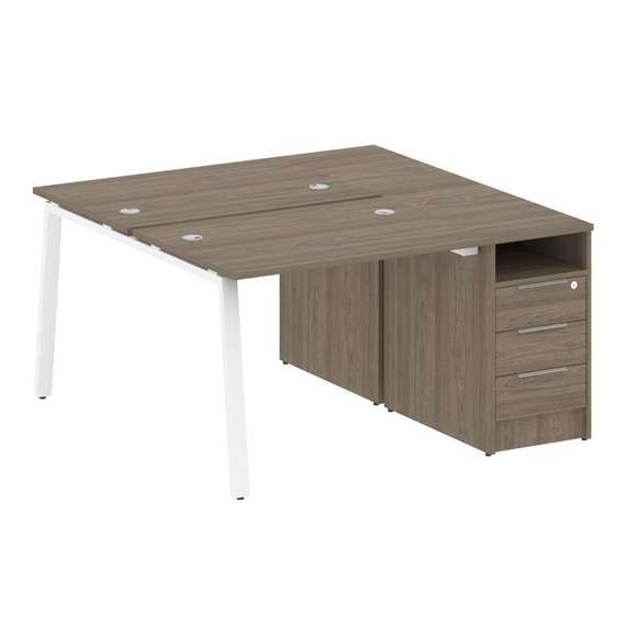 Метал Систем Рабочая станция с тумбой на А-образном м/к БА.РС-СТП-2.1