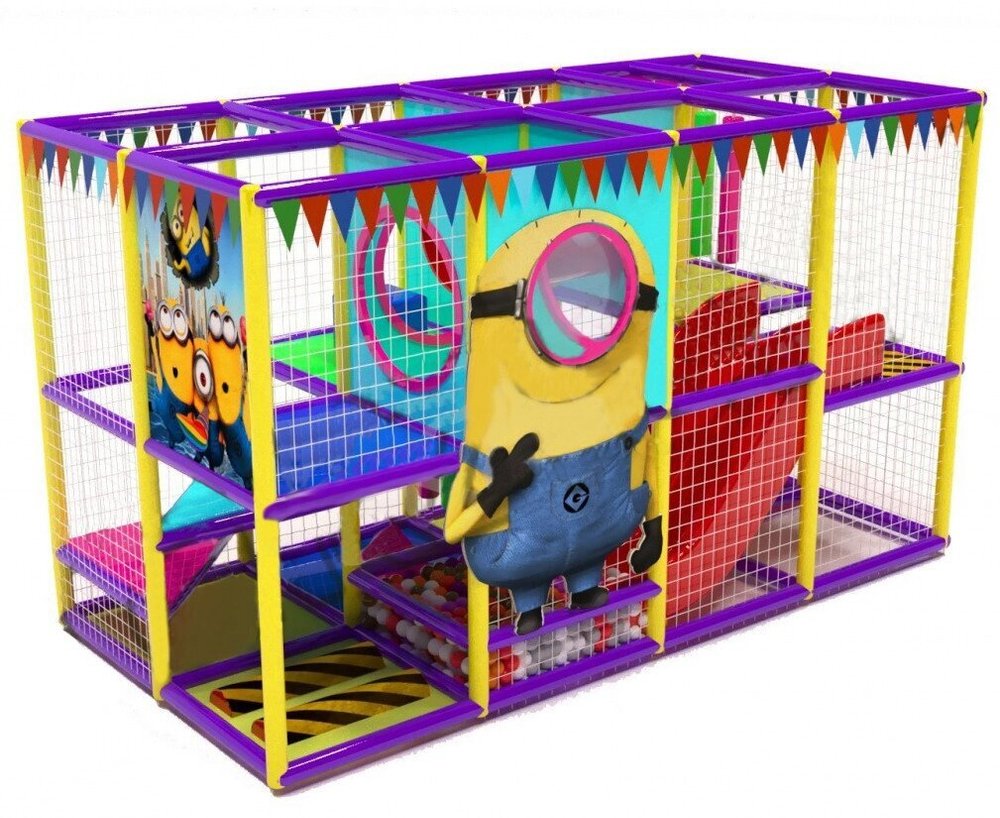 Детский игровой лабиринт «Классик 2» 11м² (4.65*2.35*2.5м)