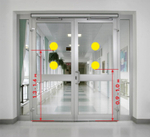 Контурный круг для контрастной маркировки дверных проемов, d=100 мм, Желтый