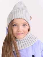 Шапка свечка из смесовой шерсти однослойная "Жемчуг"