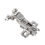 Петля slide-on для фасадов из узкого алюминиевого профиля, полунакладная, никель,