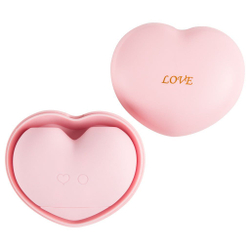 Розовый вакуумный стимулятор Heart в форме сердца