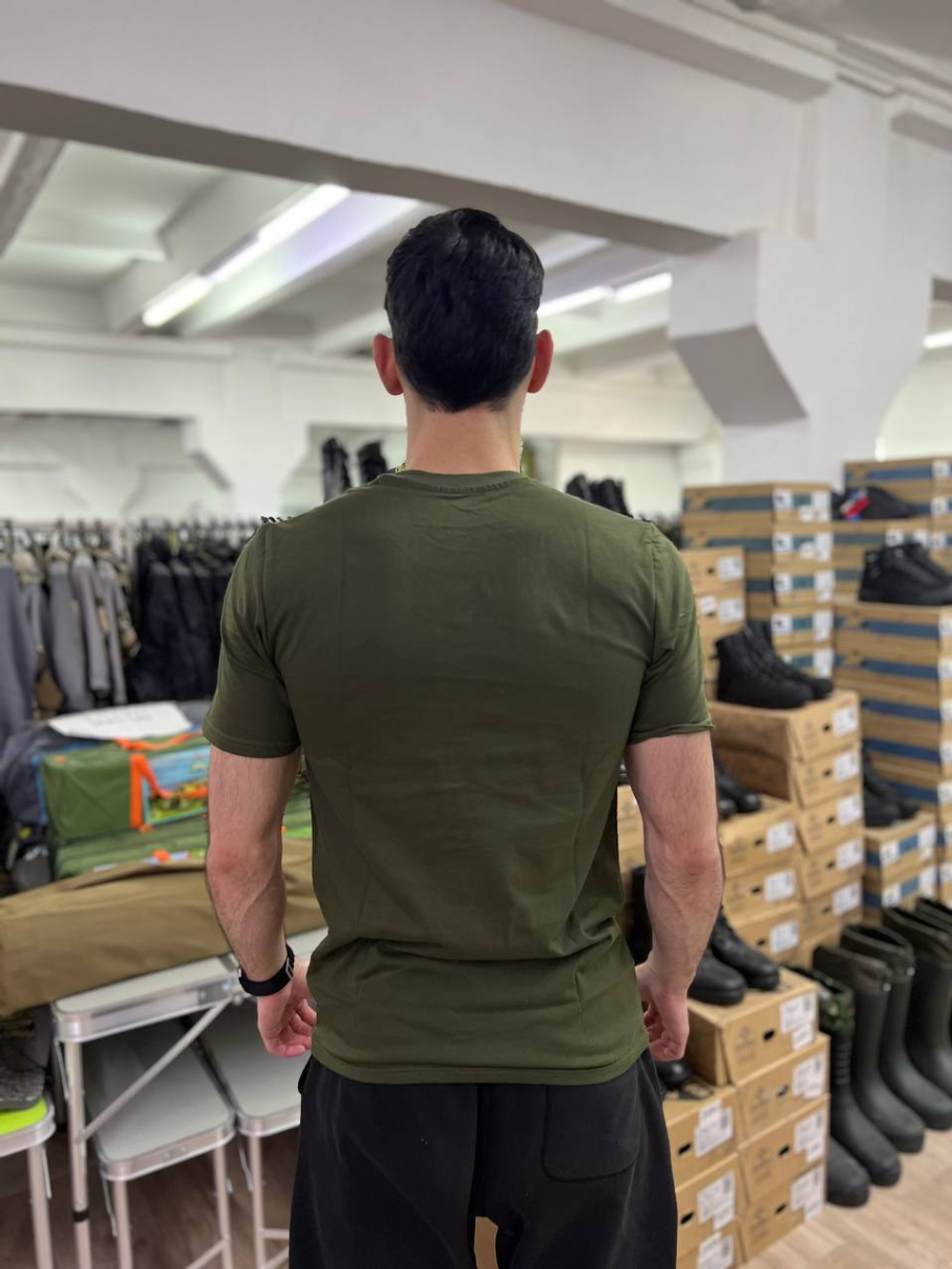 Футболка хлопковая / олива