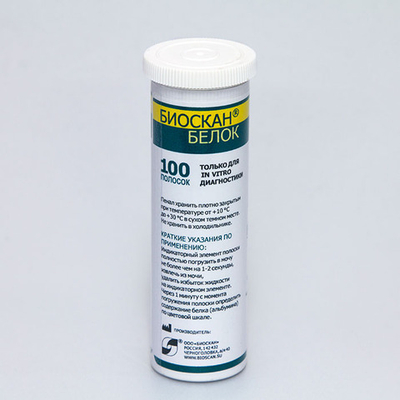 Биоскан Белок в моче, 100 полосок, 1уп.