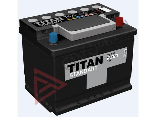 75 А.ч. Titan Standart обр. пол., 650 A/EN (278x175x190) Аккумулятор(39472)