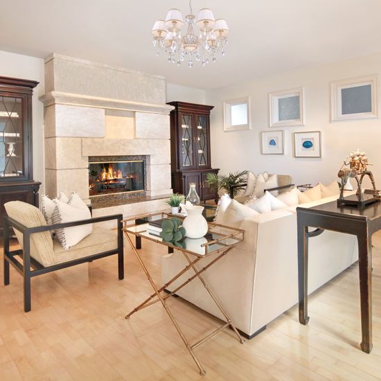 3637/7 / подвесной светильник /   белый с золотом/прозрачный хрусталь Strotskis