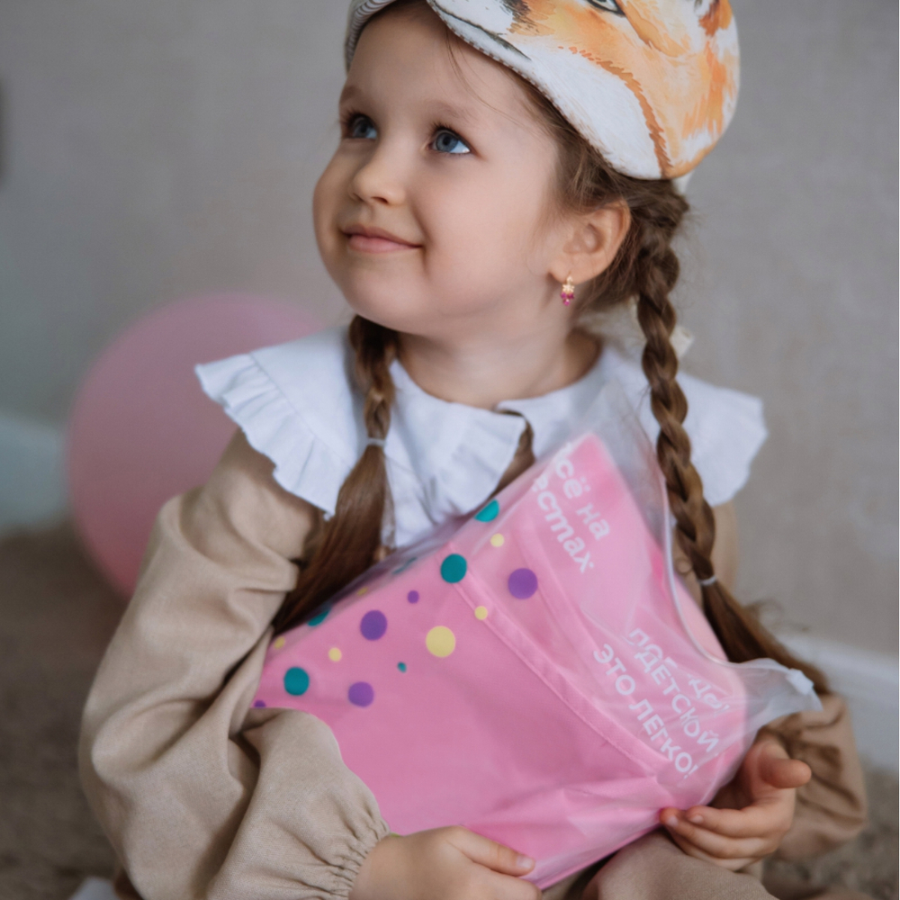 Набор для детского сада: кармашек, коврик, наклейки. Единорог