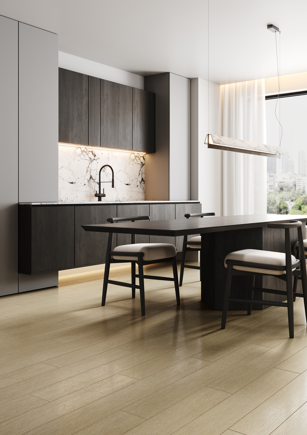 Кварц-виниловая плитка Fargo Comfort LVT Дуб Антик 20-46235-02 крашеная фаска