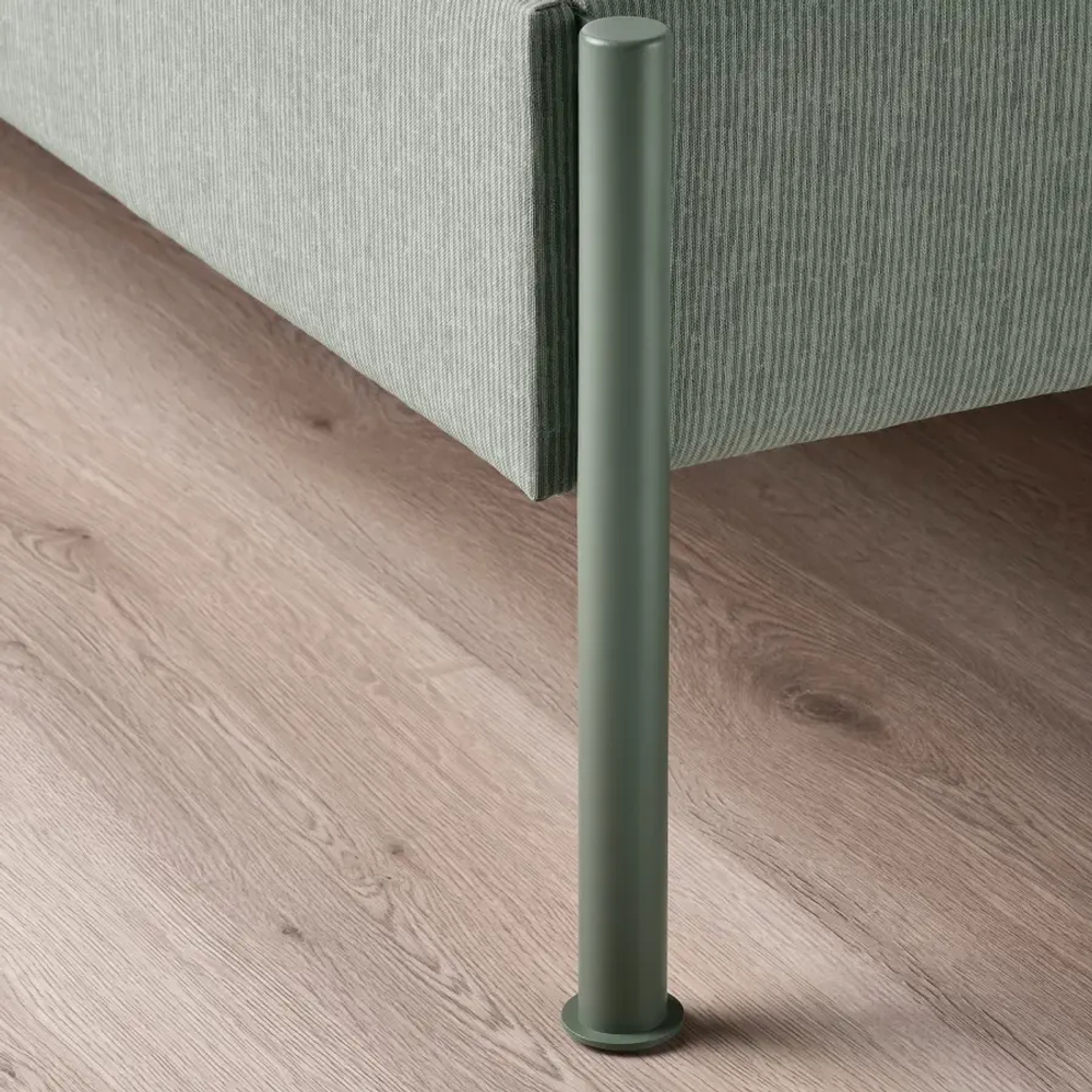 Каркас кровати с мягкой обивкой - IKEA TÄLLÅSEN/TALLASEN, 200х160 см, светло-зеленый, ТЭЛЛАСОН ИКЕА