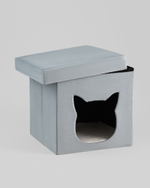 Пуф складной с ящиком Store Pet бирюзовый