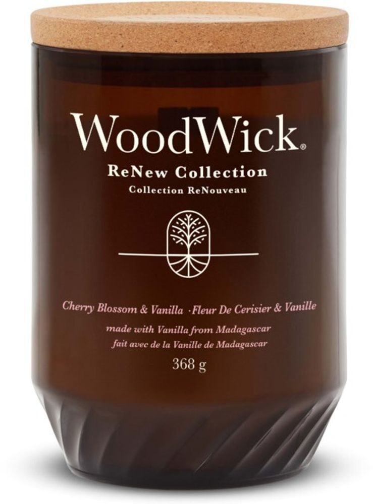WOODWICK RENEW LARGE CANDLE CHERRY BLOSSOM &amp; VANILLA CANDLE 609 GR