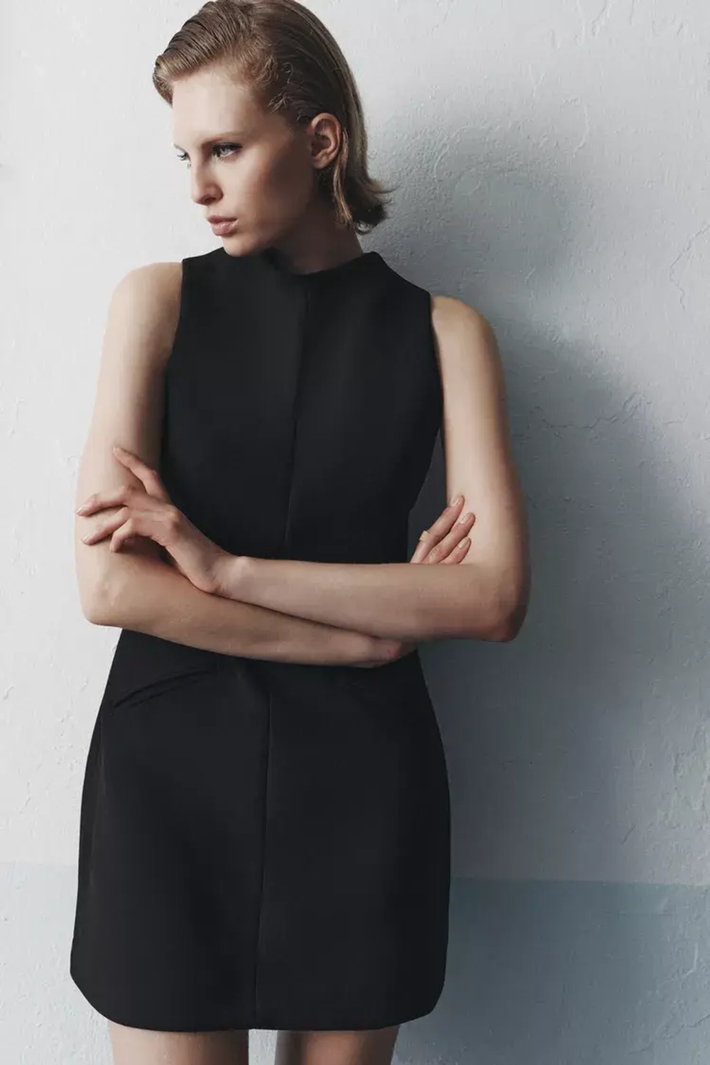 ZARА КОРОТКОЕ ПЛАТЬЕ, ЧЕРНЫЙ