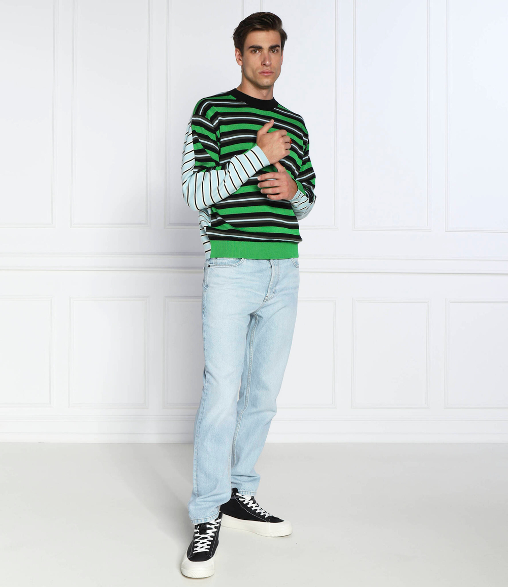 Хлопковый свитер Kenzo - зеленый(FC65PU3373CC)