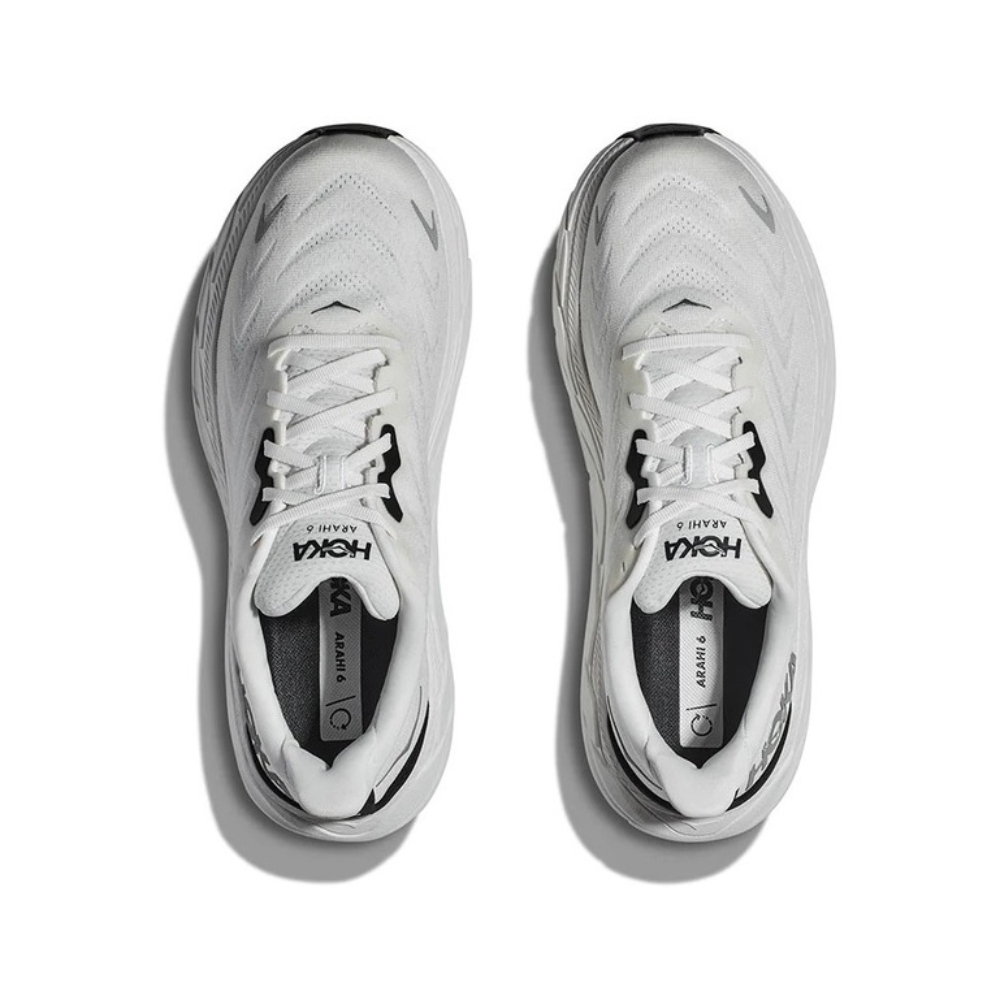 Кроссовки мужские HOKA M ARAHI 6 Blanc De Blanc / Steel Wool