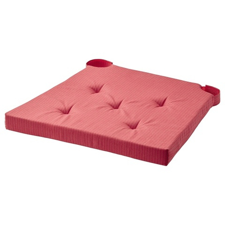 Подушка на стул JUSTINA, красный, 42*40*4 см