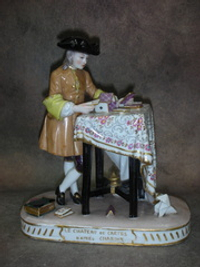 Статуэтка. Фарфор. Карточный домик. Франция