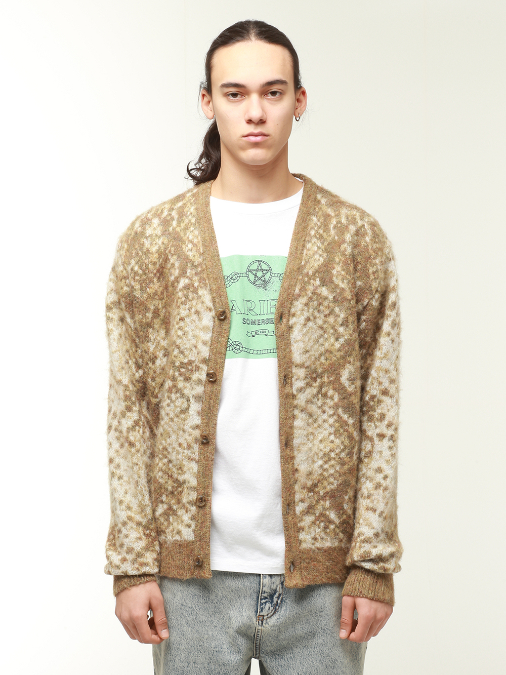 Кардиган Вязаный Phyton Jacquard Knit Cardigan