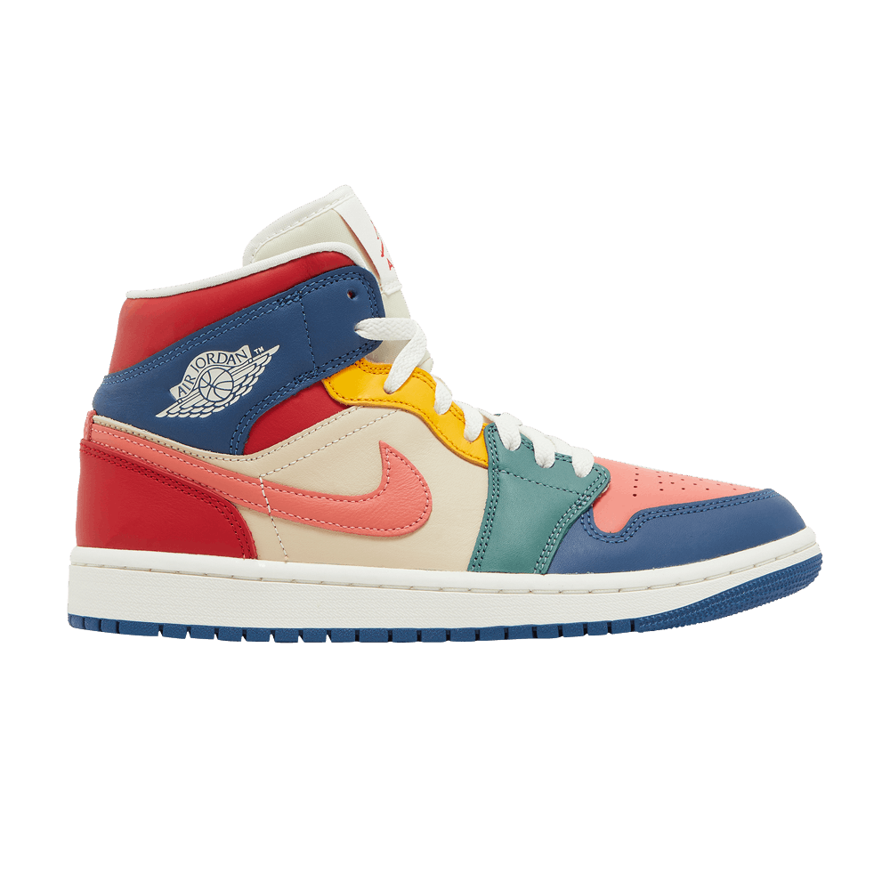 Кроссовки Jordan Air Jordan 1 Mid Se "Multi-Color" (Женская размерная сетка)