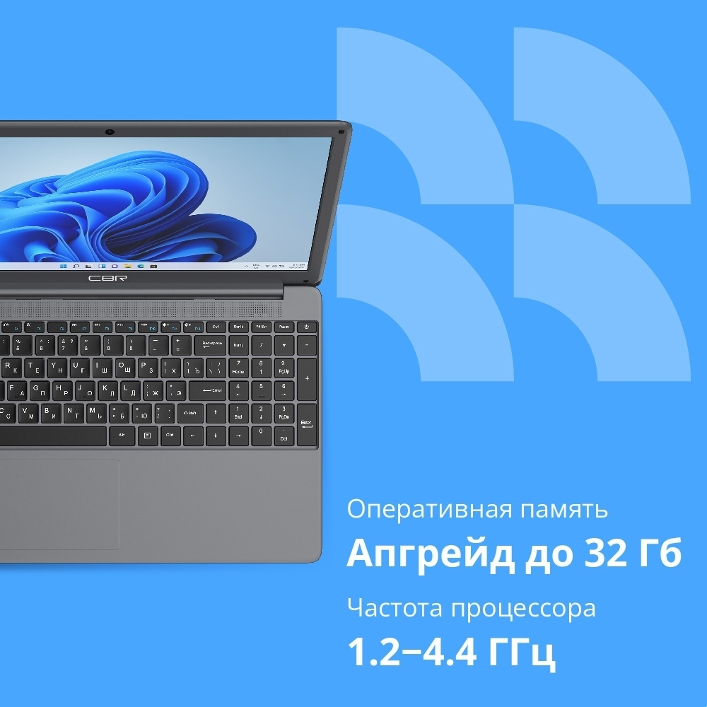 Ноутбук CBR LP-15101 15.6" (FHD IPS / i3-1005G1 (1.2GHz )/8Gb DDR4 3200MHz / 256Gb SSD M.2 SATA / Intel UHD Graphics / RJ45 / DOS / 4500 mAh / 1520g/ серый,пластик)