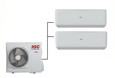 Мульти сплит-система IGC на 2 комнаты (35+35 кв.м.)