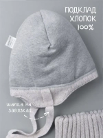 Шапка зимняя вязаная и снуд