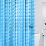 Штора для ванной 180*180см, EVA, 3D голубой