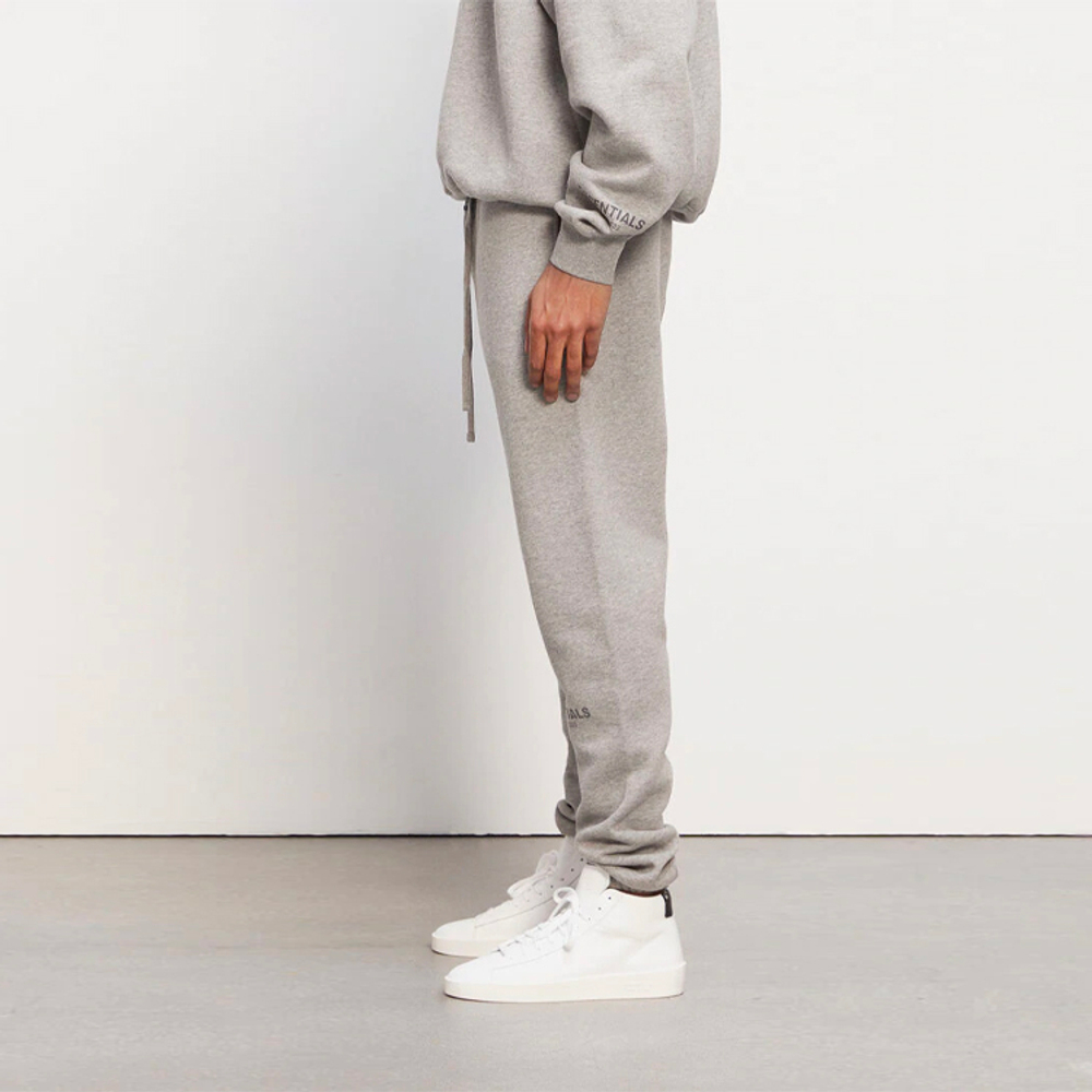 Fear of God Essentials FW20 Sweatpants Heather Oatmeal Logo, 0130250500117260