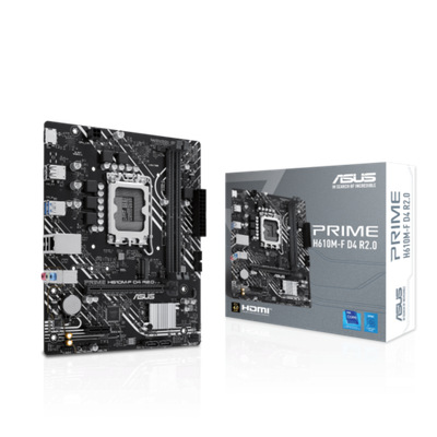 Сист.плата ASUS PRIME H610M-F D4 R2.0, H610, 1700, 2xDDR4, PCI-E x16, M2, SATA, HDMI, BOX