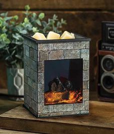 Аромасветильник настольный Камин стекло, Candle Warmers