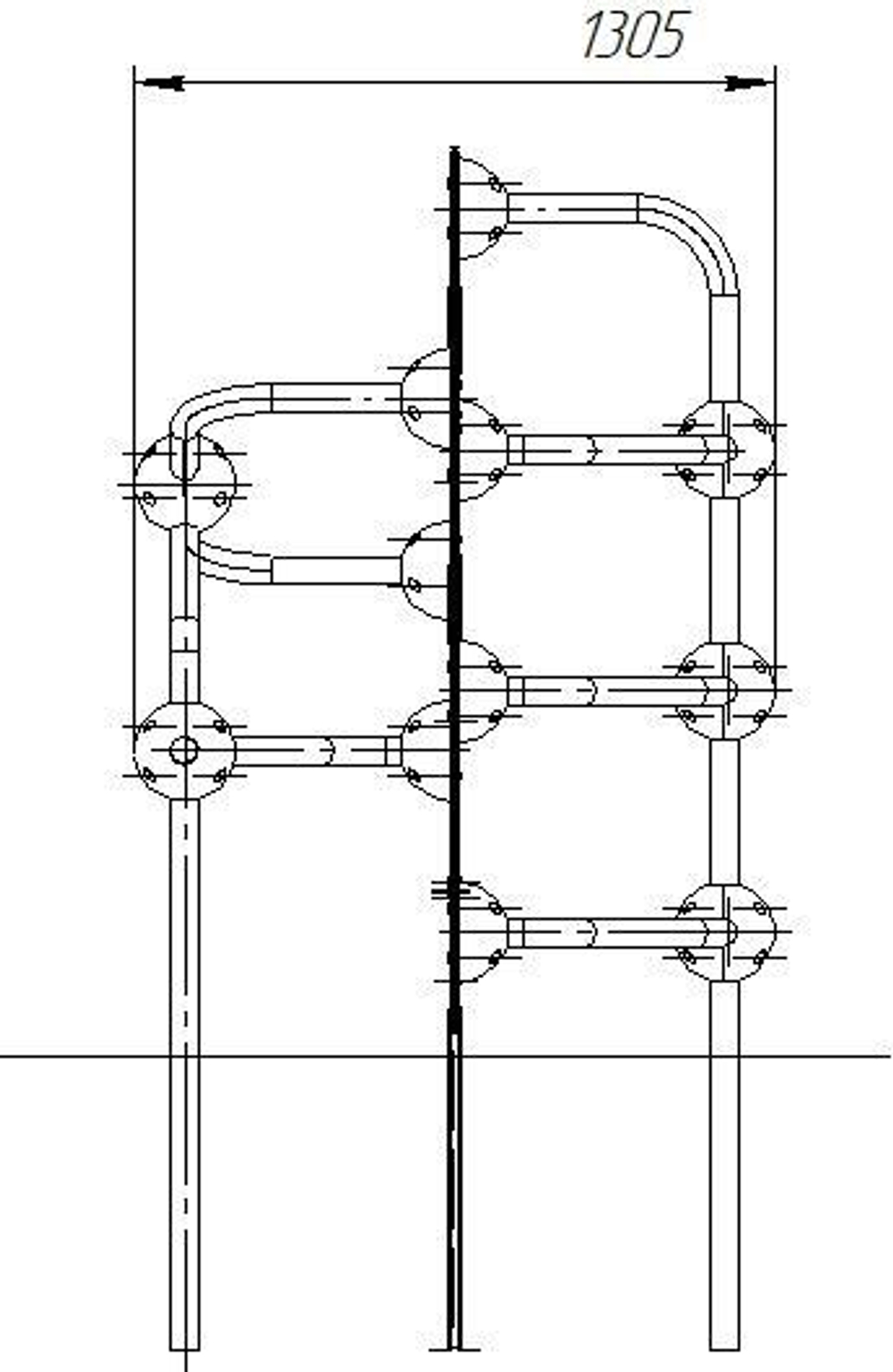 Детский уличный спортивно-игровой комплекс серия "Сфера" Romana 057.12.00
