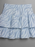 Летний костюм для девочки, лонгслив и юбка