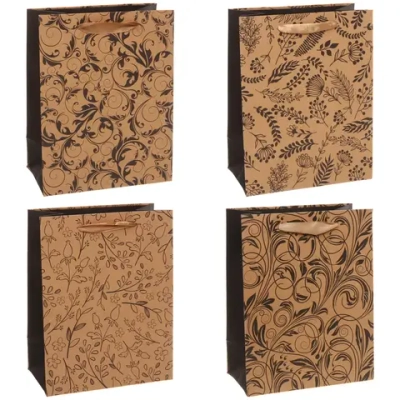 Пакет подарочный «Изысканные узоры» 23*18*10 см