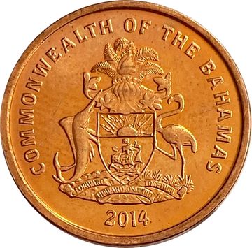 1 цент 2014 Багамские острова