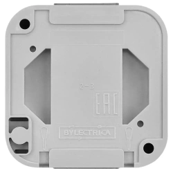 Выключатель 1-клавишный, накладной "ПРАЛЕСКА АКВА", серый