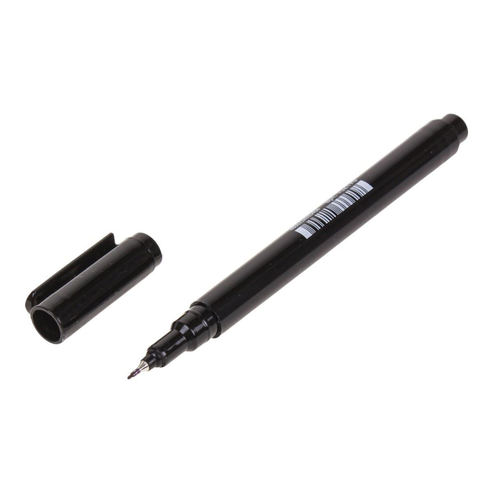 Маркер перманентный STAFF Profit PM-105, ЧЕРНЫЙ, тонкий металлический наконечник 0,5 мм, 152170