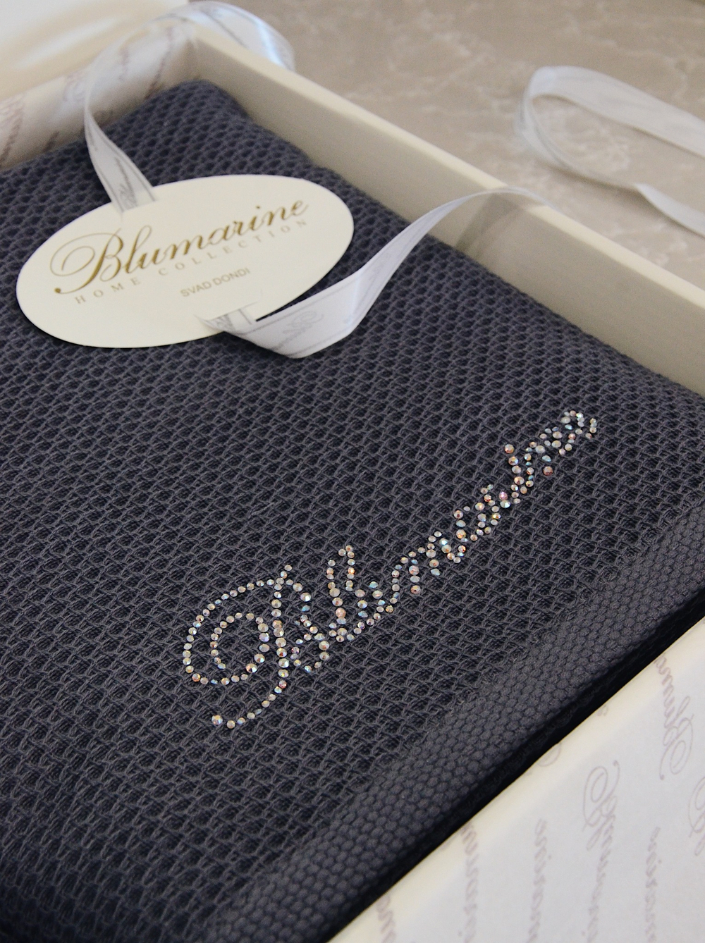 Набор из трех вафельных полотенец Blumarine