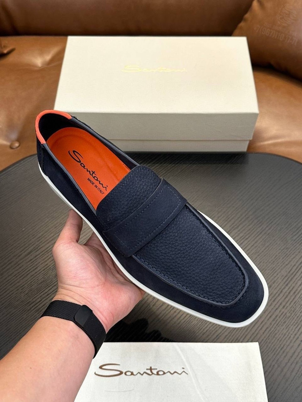 Лоферы Santoni