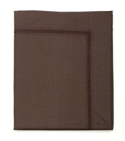 Наволочка marron glace серо- перкаль Blanc des Vosges 50x73 Коричневый