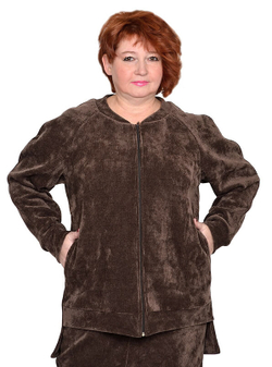 Бомбер из микровельвета Эбигейл