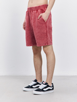 Шорты garment dyed (бордовый)