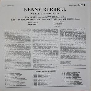 Kenny Burrell With Art Blakey / On View At The Five Spot Cafe (LP)