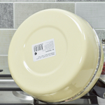 Чайник 4л со свистком, консольная ручка, слоновая кость "Полевые маки"